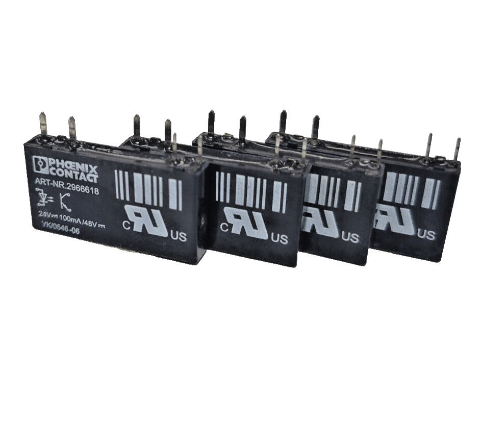 PHOENIX CONTACT MINI RELAYS ( LOT OF 4) ART-NR.2966618 MINI RELAY SOLID STATE