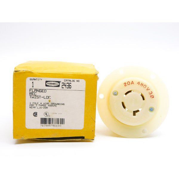 HUBBELL 2436 480VAC 20A NSMP