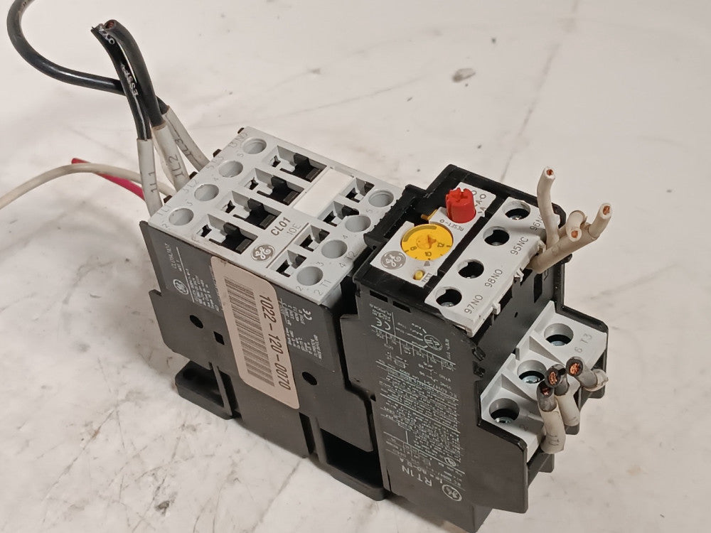 General Electric CL01A310T 3-Pole Contactor with RT1N Class 10A Overload Relay