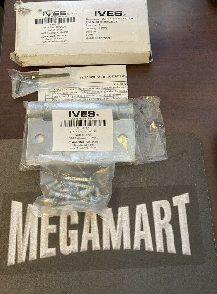 20 NEW IVES HINGE 211 BALL BEARING 3sp1 4.5 652 US26D