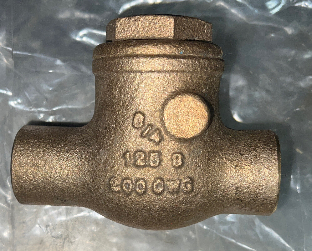 3/4" NPT Bronze Swing Check Valve Stockham Nos Surplus