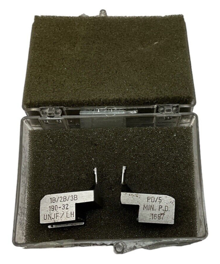 JOHNSON GAGE .190-32 UNJF .1697 PD/5 LEFT HAND Thread Gage/Comparator Segments