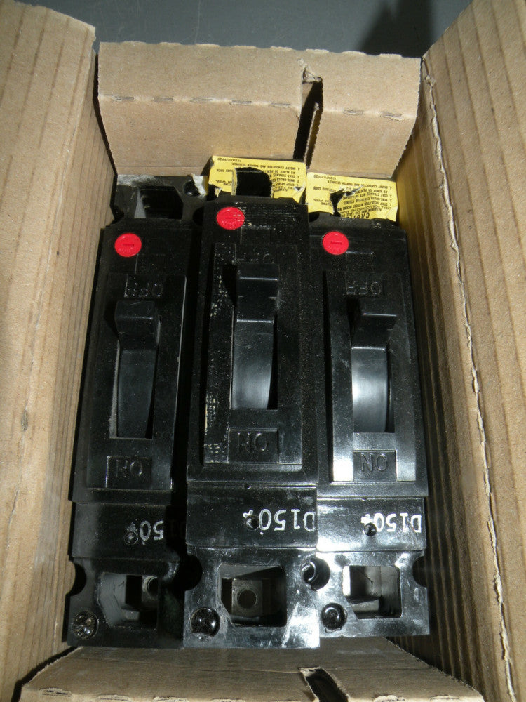 (3) GE TEB11020 Circuit Breakers 20A 120VAC 125VDC