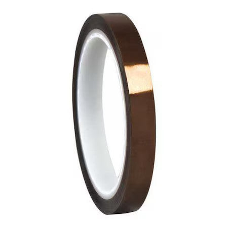 3M 1205 Film Tape,Polyimide,Amber,1/2 In X 36 Yd