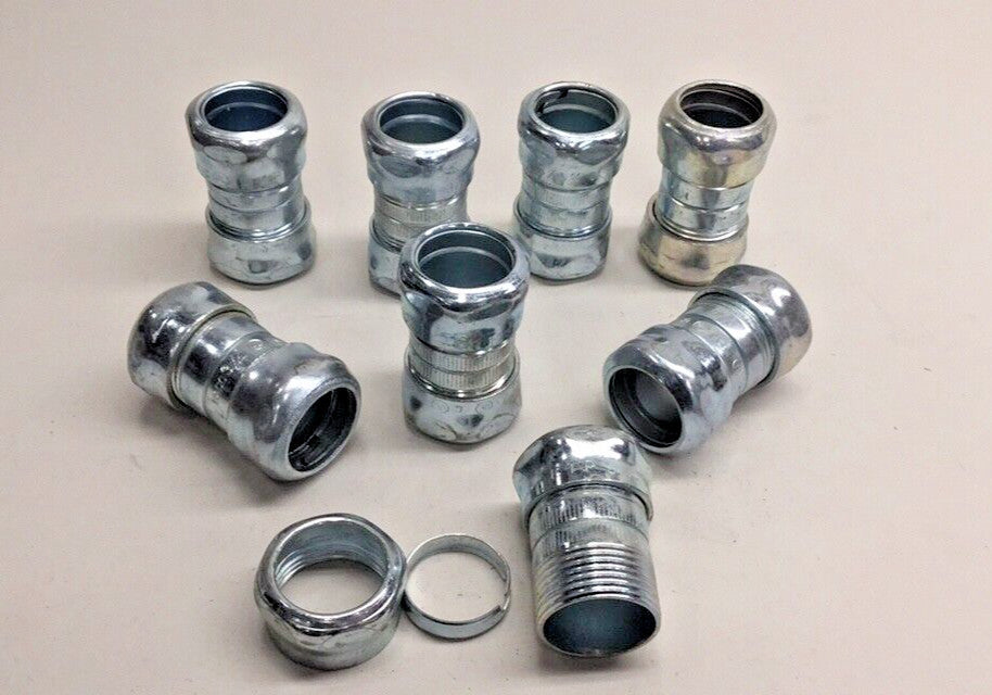 Fitting TK112E Used Fitting 3/4 EMT Compression Coupling 0.75 (Pack of 8)