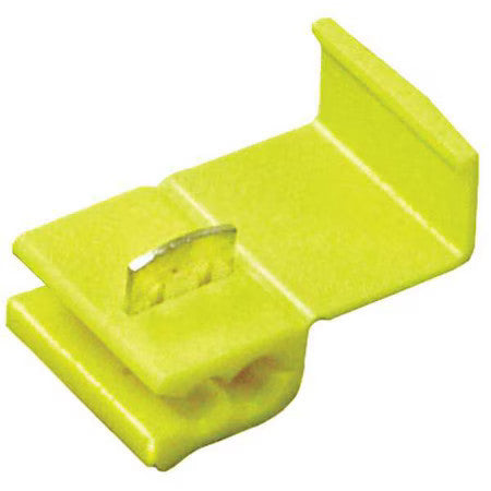 3M 903-Bulk Insulation-Displacement Wire Connector, 10 Awg Max, 2 Port, Yellow,
