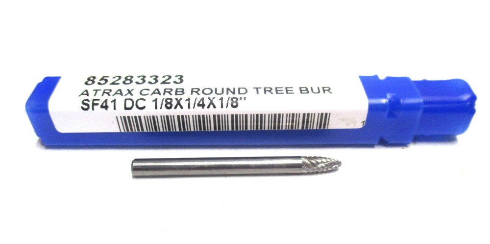 Atrax (85283323) 1/8 x 1/8 x 1/4 x 1-1/2 SF-41 DC Carbide Tree w/ Radius Burr