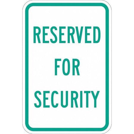 Lyle T1-1185-Dg_12X18 Security Parking Sign,18" X 12, T1-1185-Dg_12X18