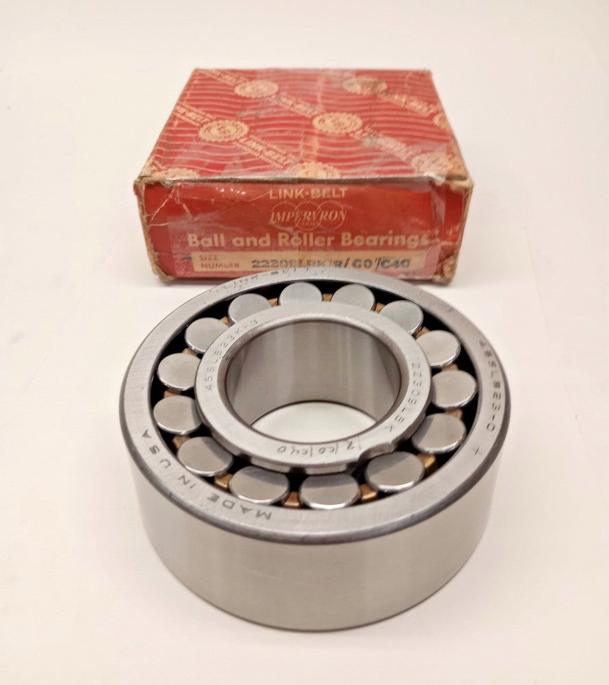Link-Belt 22309LBK/R/C0/C40 Spherical Bearing brass USA taper bore45/47x100x36mm
