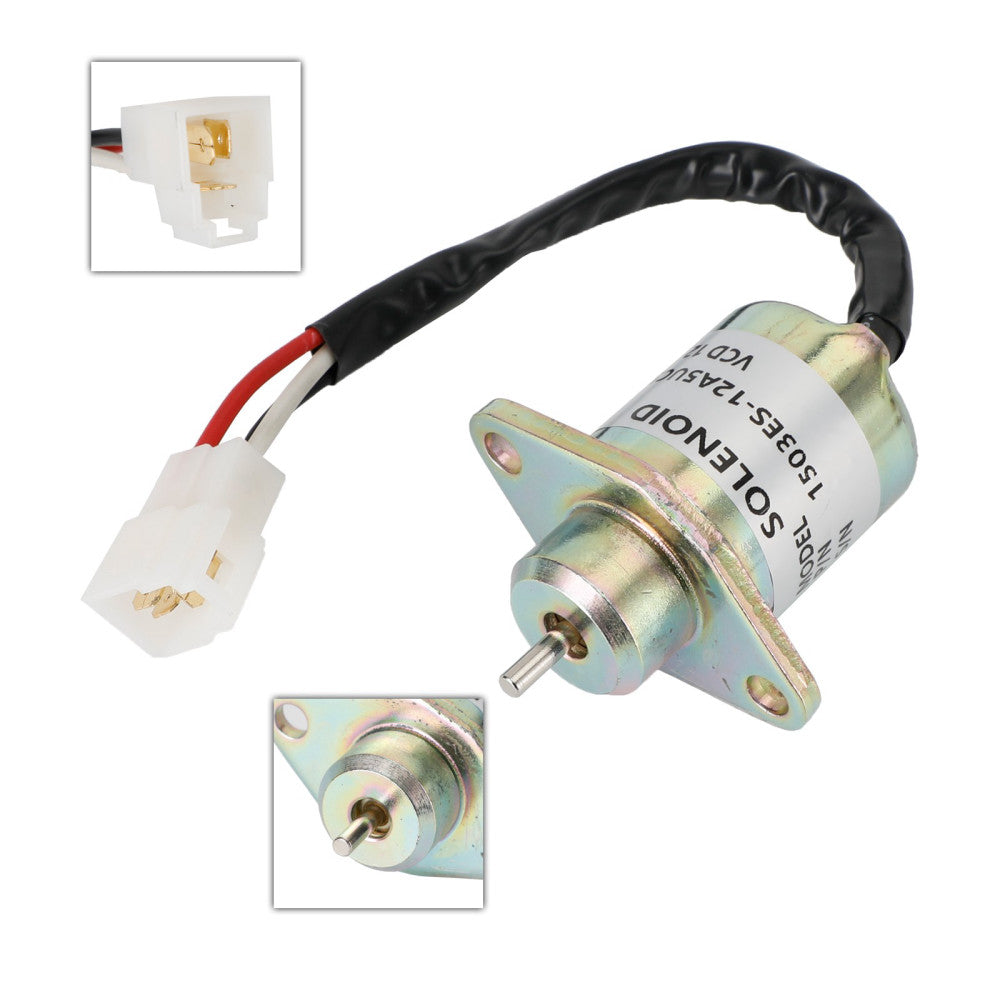 Fuel Shut Off Solenoid Shutdown For Kubota Yanmar SA-4569-T 17454-60010 12V
