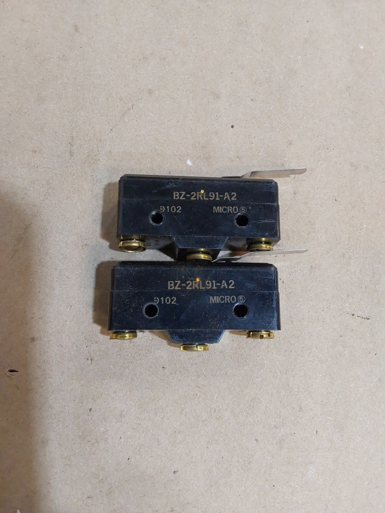 Lot of 2 pcs. HONEYWELL MICRO SWITCH BZ-2RL91-A2 15A