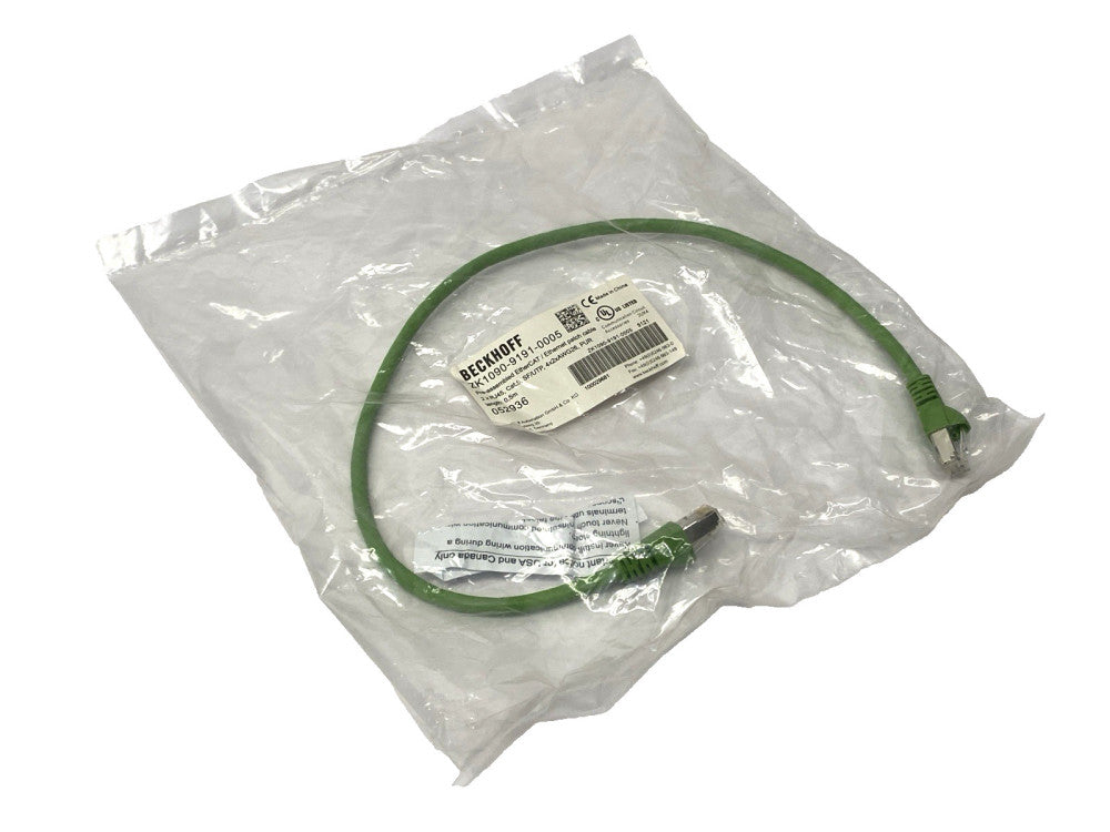 Beckhoff ZK1090-9191-0005 Double-Ended Ethernet Cable RJ45 to RJ45 0.5m Length
