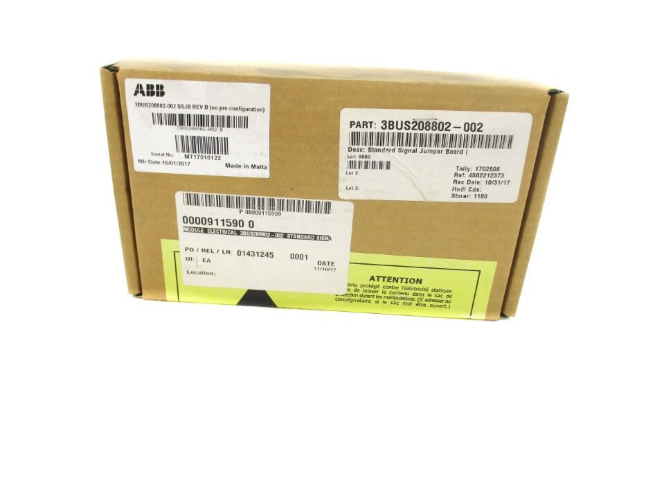 ABB 3BUS208802-002 REV. B NSFS