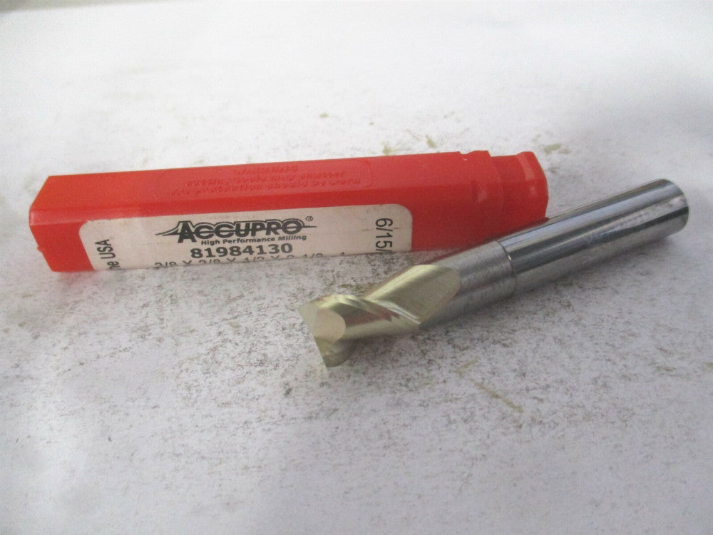 (25037508N18C5) 3/8 x 1/2" x 3/8" x 2-1/2" OAL Solid Carbide 2Fl Square End Mill