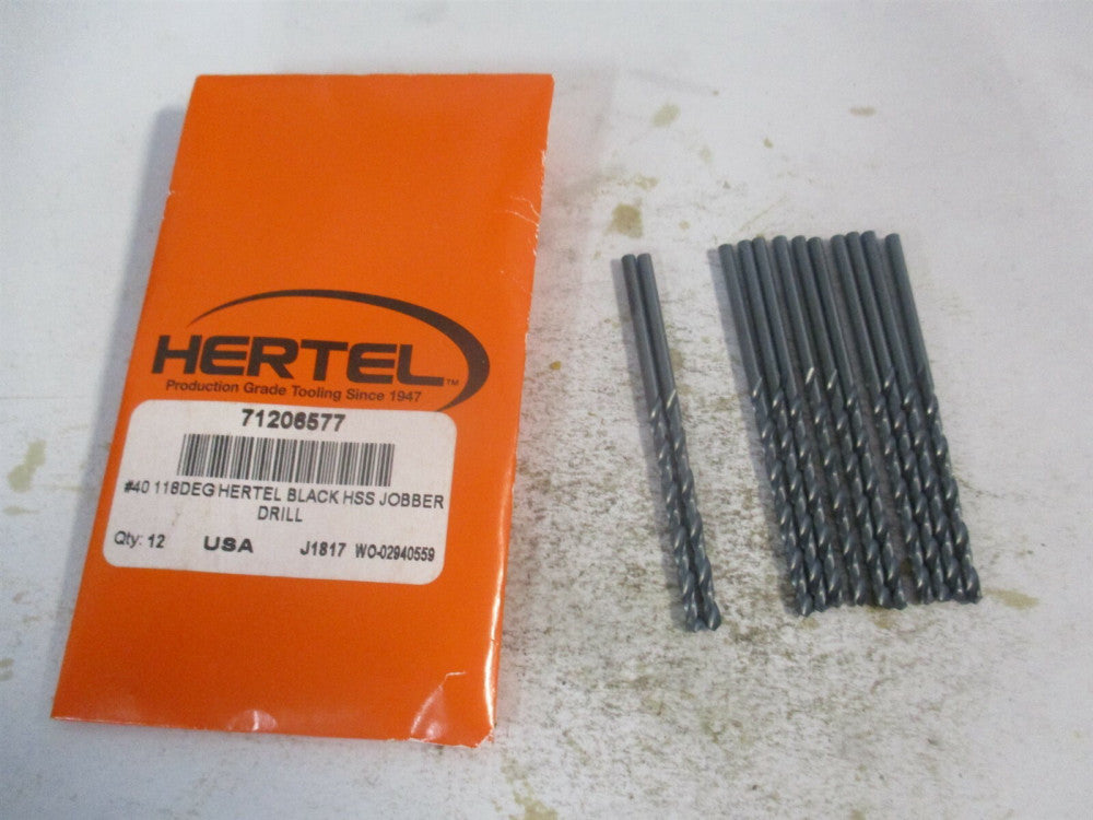 (71205777) 9/32" x 2-15/16" x 4-1/2" 118° High Speed Steel Jobber Drill - Qty 12