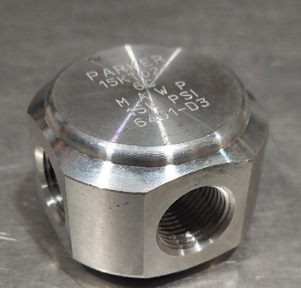 PARKER 15KT02-6C NPT High Pressure Stainless Steel Adapter