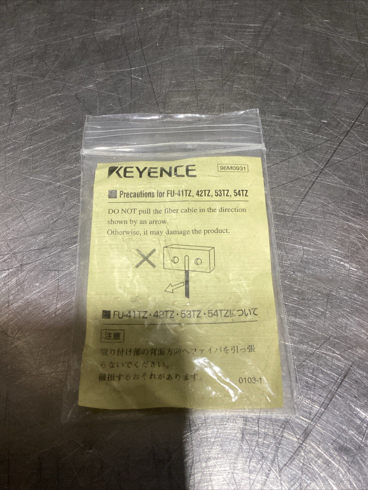 KEYENCE 96M0931 For FU-41TZ 42TZ 53TZ 54TZ, NOS Surplus