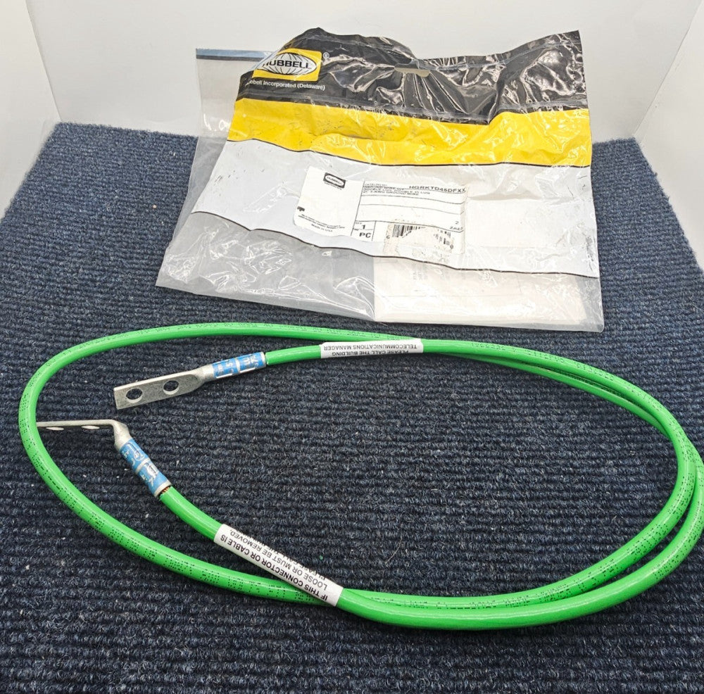HUBBELL HGRKTD45DFXX: 45" GROUND WIRE - DOUBLE 45 LUG 6-AWG GROUND WIRE