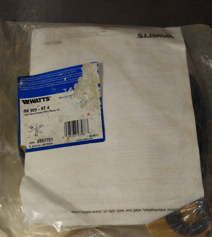 GENUINE - WATTS 0887751 RK 909 RT 4 Total Valve Rubber Parts Repair Kit