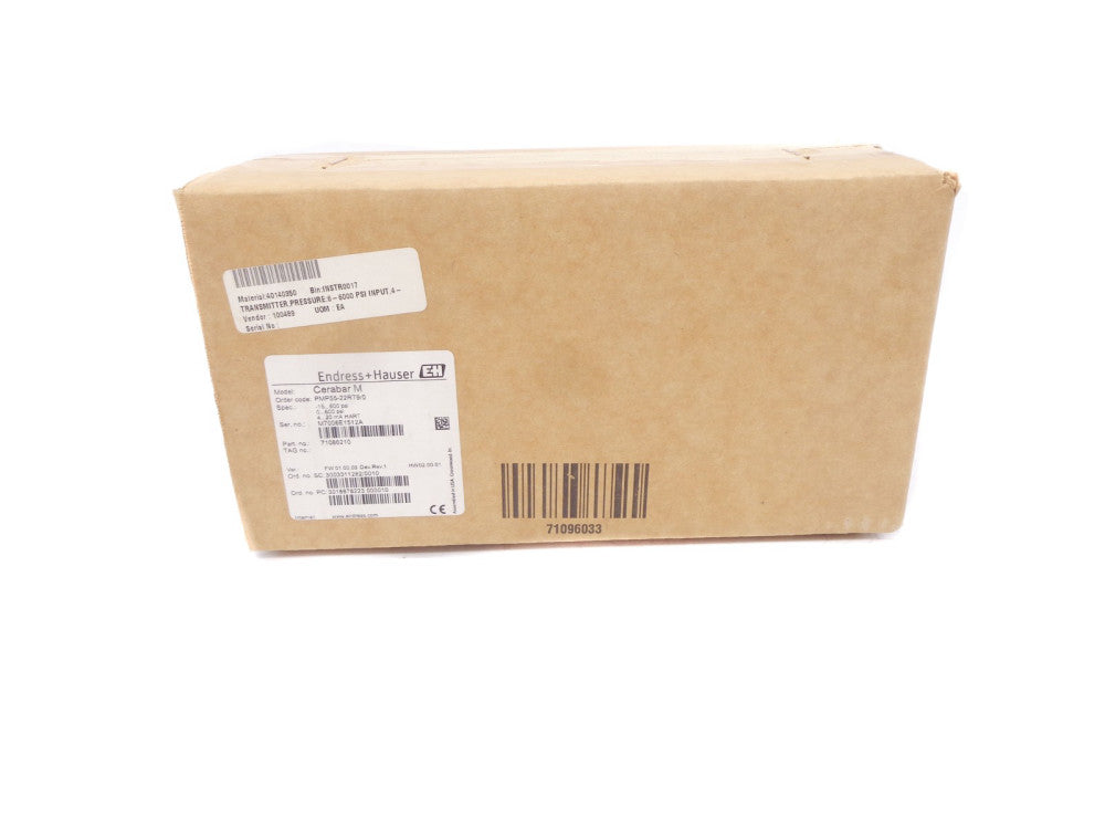 ENDRESS+HAUSER PMP55-22RT9/0 0-600PSI NSFS