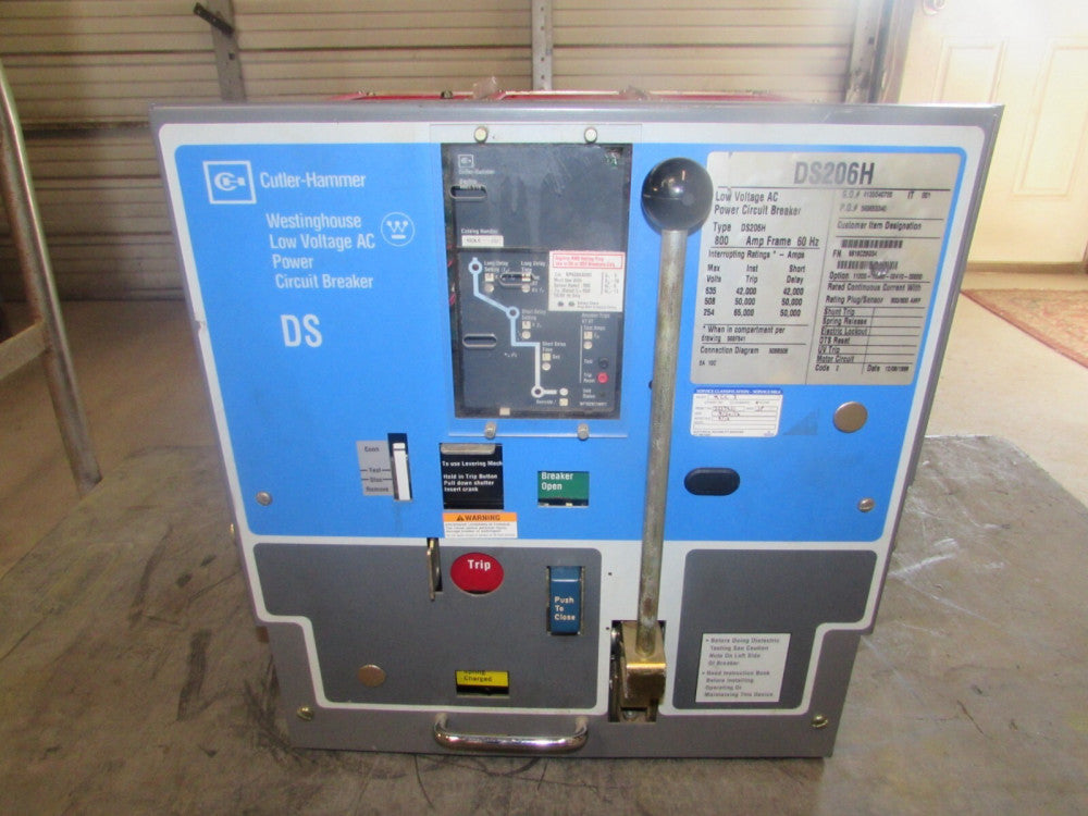 WESTINGHOUSE DS 206H, CIRCUIT BREAKER ,800 Amp , 600 V ,w 800A TRIP, MAKE OFFER!