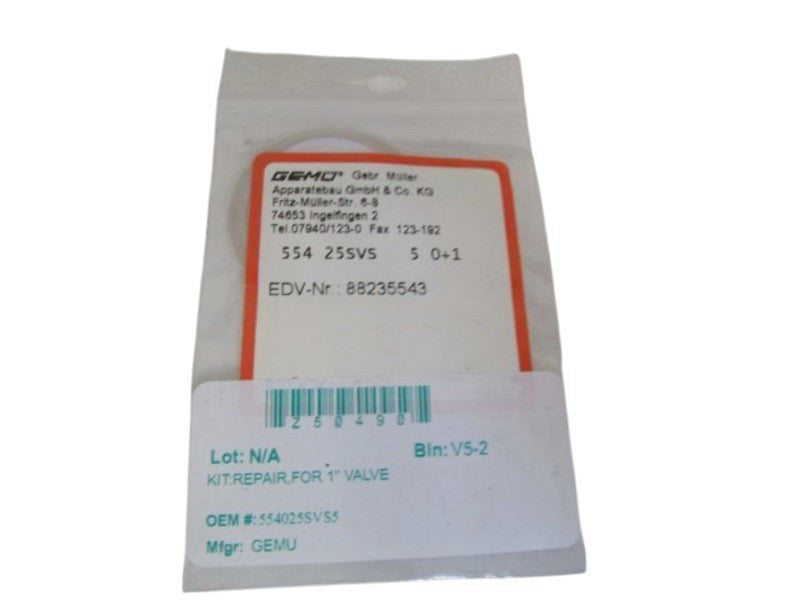 GEMU REPAIR KIT FOR 1" VALVE 554-25SVS-5 NSNP IN BAG