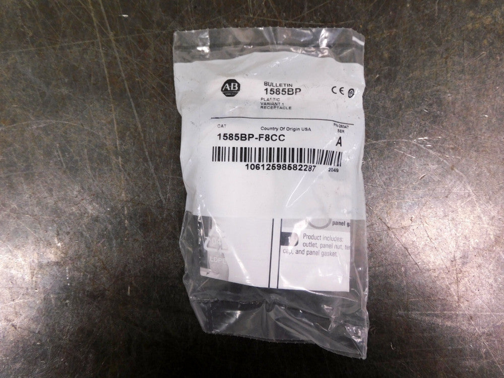 Allen Bradley 1585BP-F8CC Series A Plastic Variant 1 Receptacle 1585BP