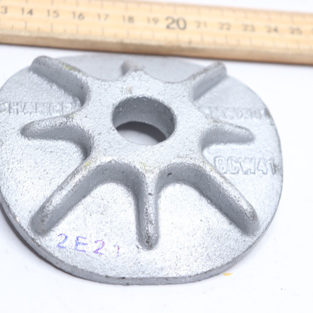 Square Curved Cast Washer Galvanized 4" x 13/16" Hole GCW41