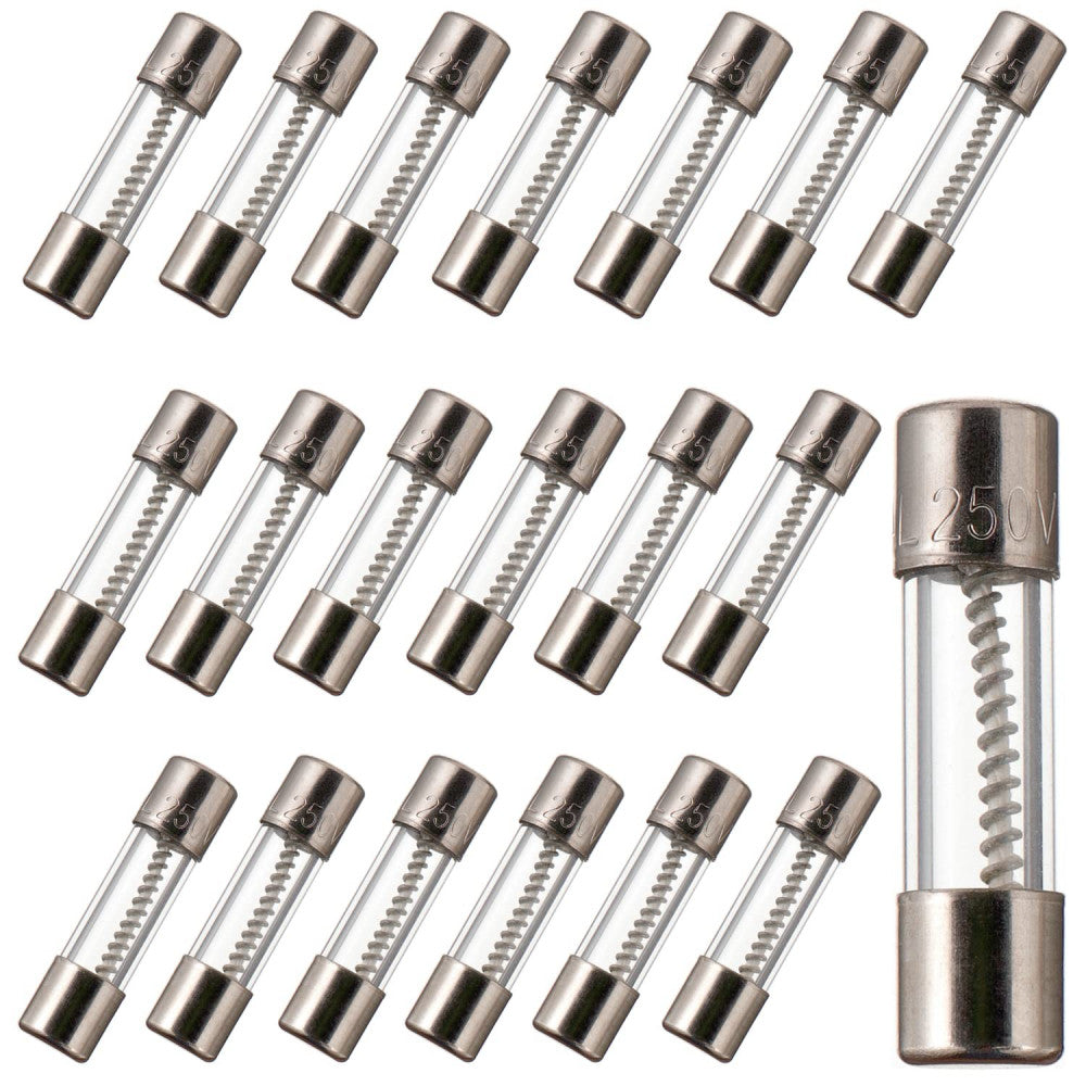BOJACK T3AL250V 5x20mm 3A 250V Slow Blow Fuses 3 amp 250 Volt 0.2 x 0.78...