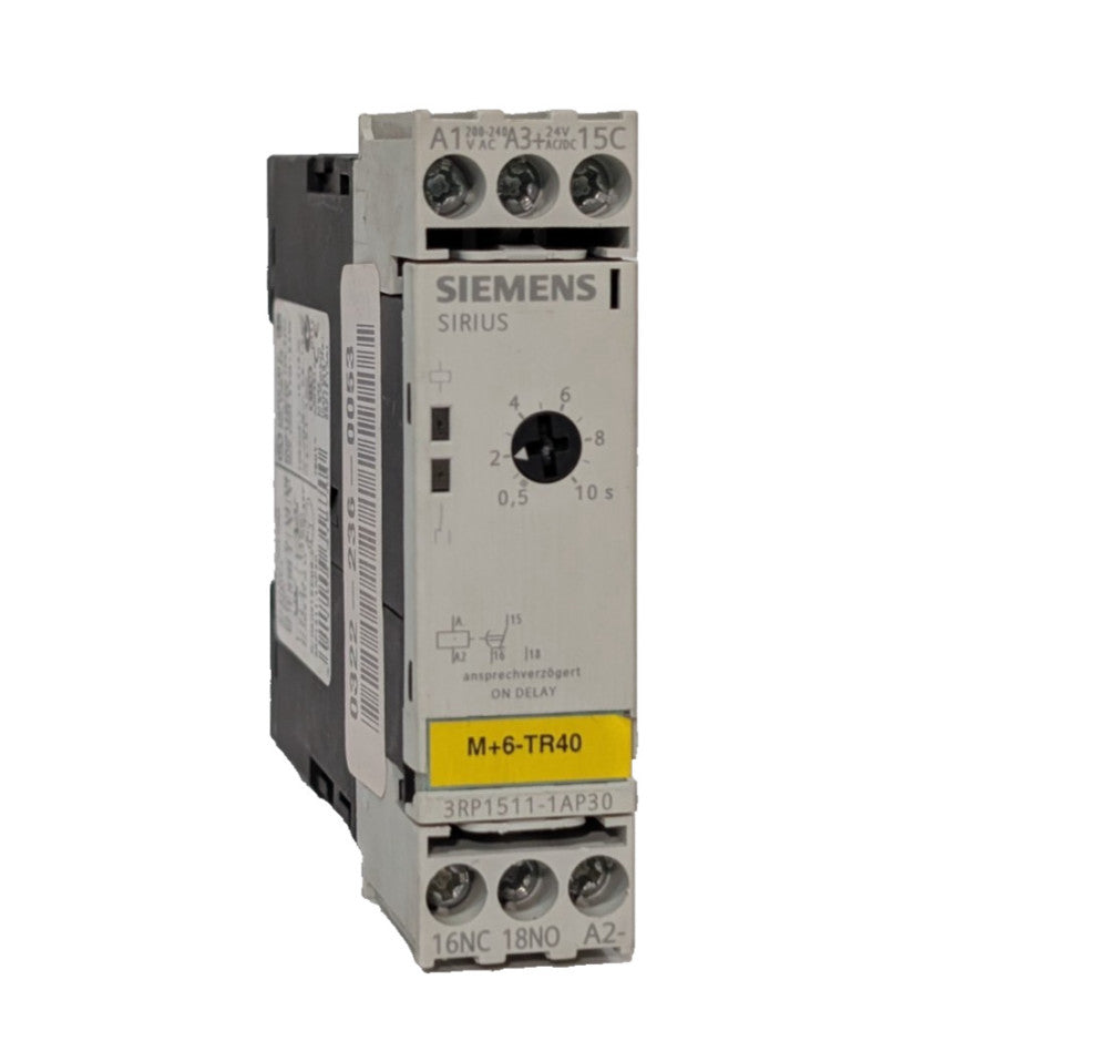 Siemens 3RP1511-1AP30 Sirius Solid State Time-Delay Relay, Made in Germany