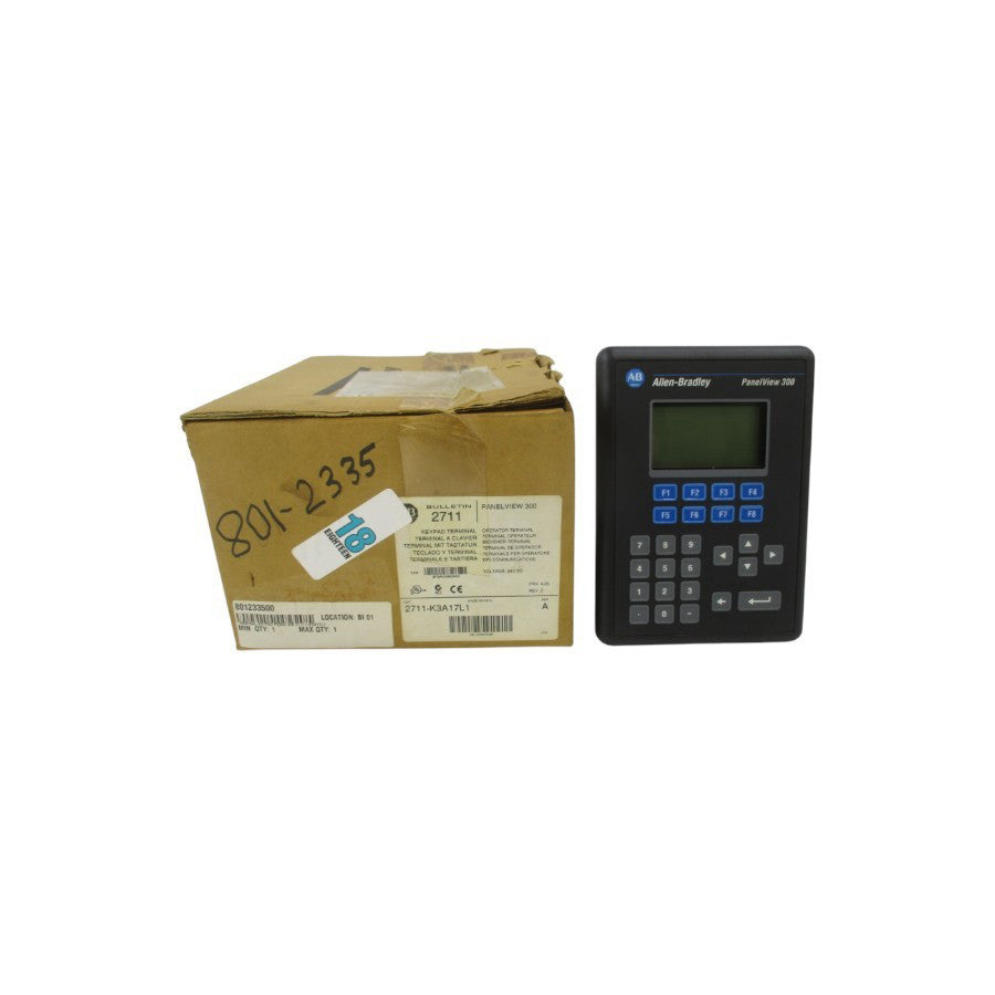 ALLEN BRADLEY 2711-K3A17L1 SER. A F/W 4.20 24VDC .42A REV. C NSMP