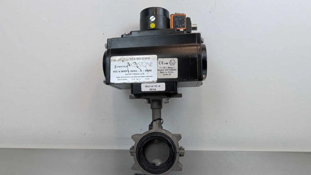 Keystone MRP-004U-K-S060 Pneumatic Rack & Pinion Actuator Max 120 PSI Pentair