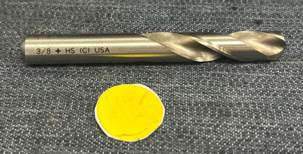 UNBRANDED HS 2 FLUTE DRILL BIT CUT DIAMETER 3/8" OAL 3-1/4"