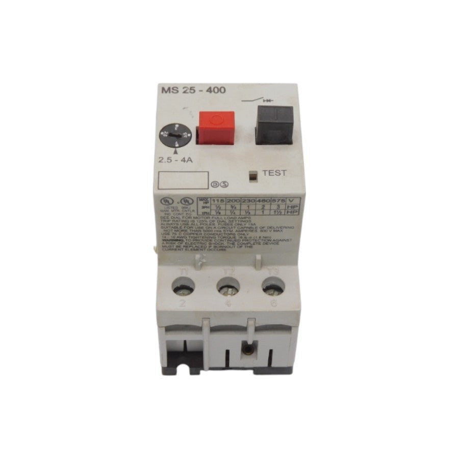 AUTOMATION DIRECT MS25-400 575V 2.5-4A UNMP