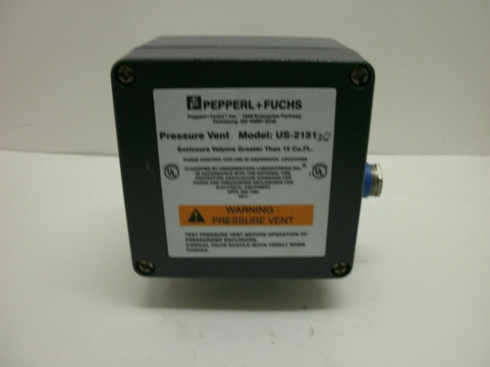 PEPPERL+FUCHS US-215170 PRESSURE VENT 15 CU.FT. NEW NO BOX