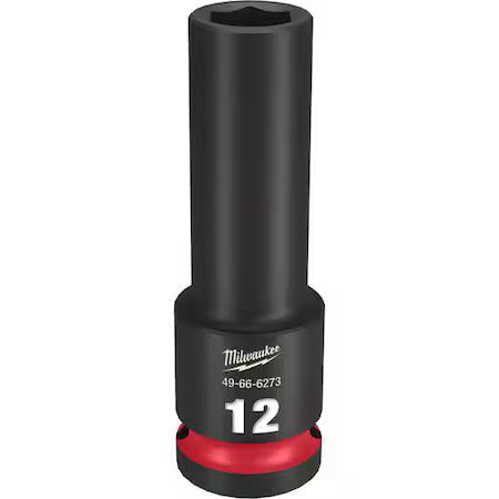 Milwaukee Tool 49-66-6273 12Mm Shockwave Impact Duty 1/2 In. Drive Deep Well 6