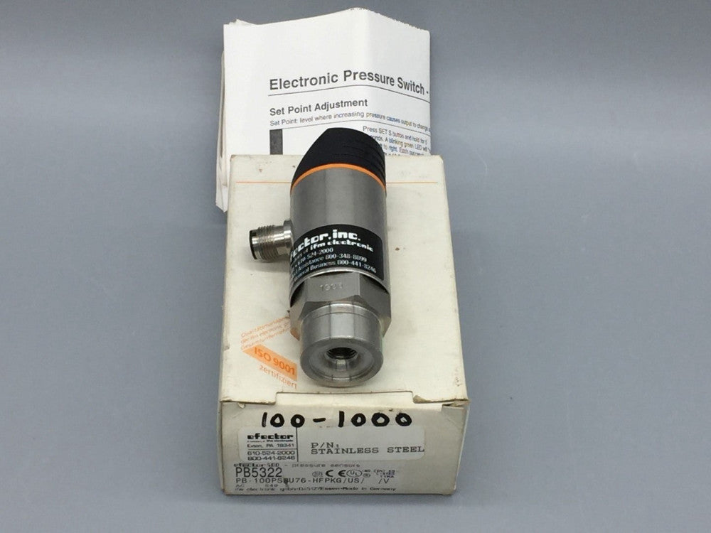 EFECTOR/IFM PB5322 PRESSURE SENSOR