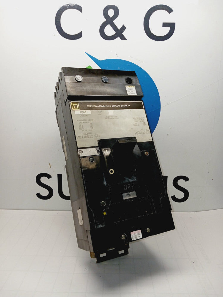 SQUARE D LAB36400 400 AMP I-LINE CIRCUIT BREAKER 600 VAC 250 VDC