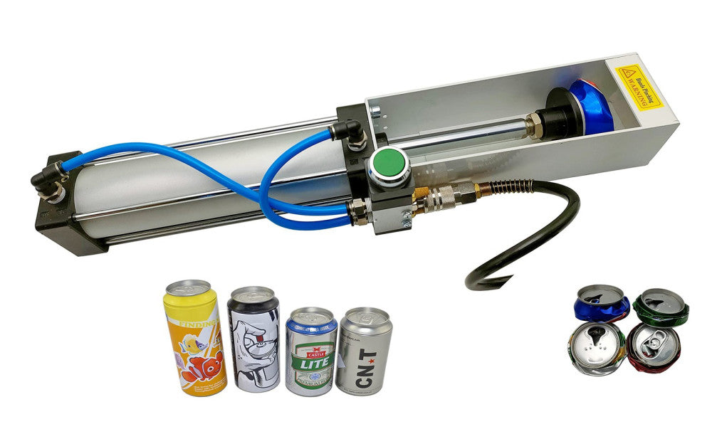 NYSUS Cylinder Can Crusher, Heavy Duty Pneumatic Cylinder Soda Beer Aluminum ...