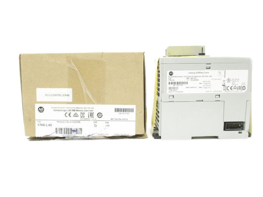 ALLEN BRADLEY 1768-L45 SER. D 24VDC 2.0A F/W 1.06 NSMP
