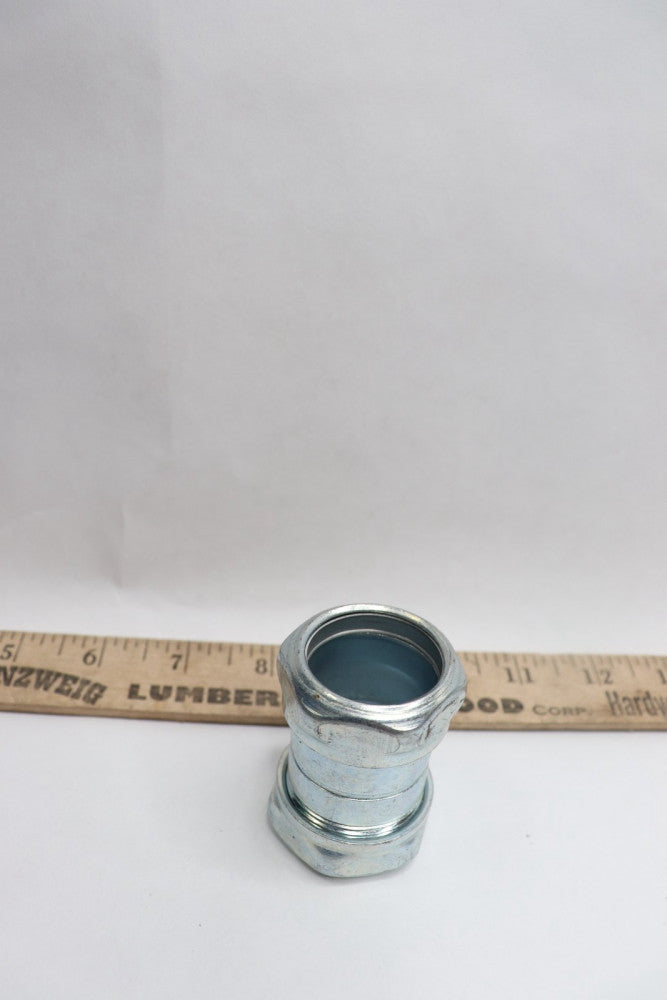 Compression Conduit Coupling Steel Gray 1" x 2-5/16" OAL