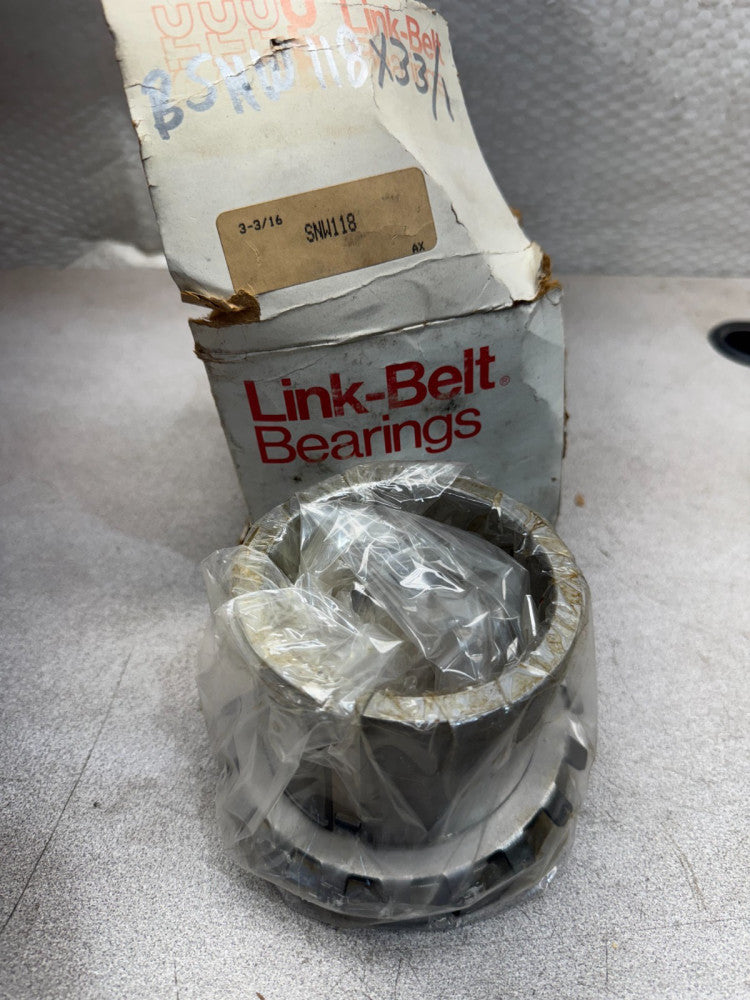 NEW IN BOX LINK BELT BEARING SNW118 3-3/16