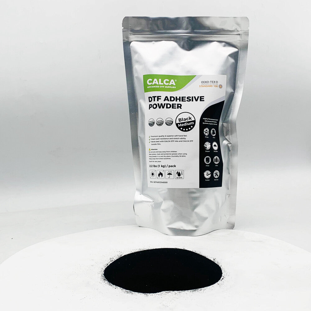 Direct to Film TPU DTF Powder, Digital Transfer Hot Melt Adhesive Black Powder