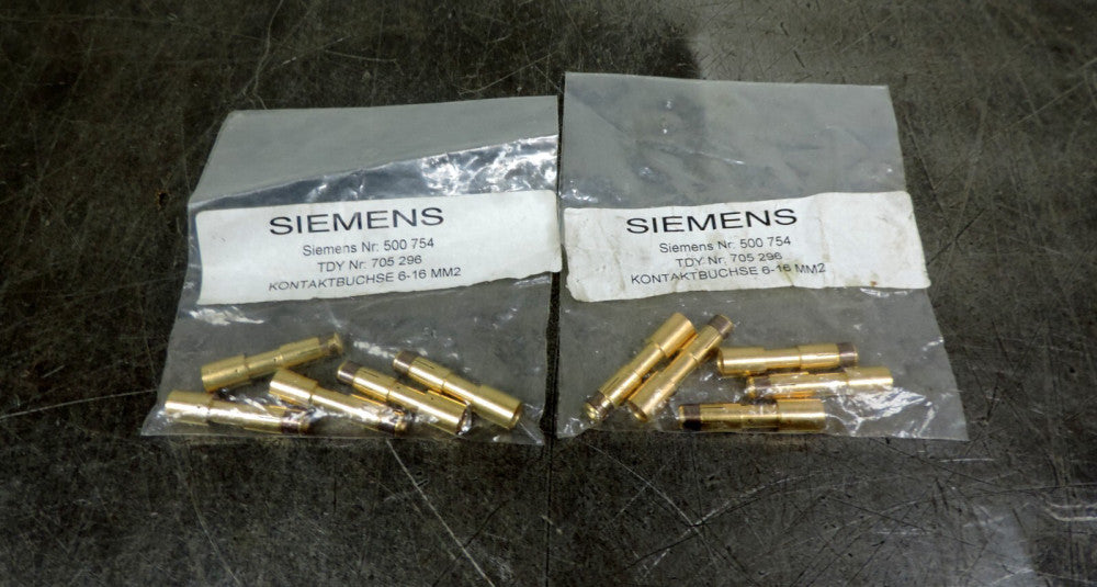Siemens Power Plug Pin 500 754 Kontaktbuchse 6-16-MM2 Lot of 10