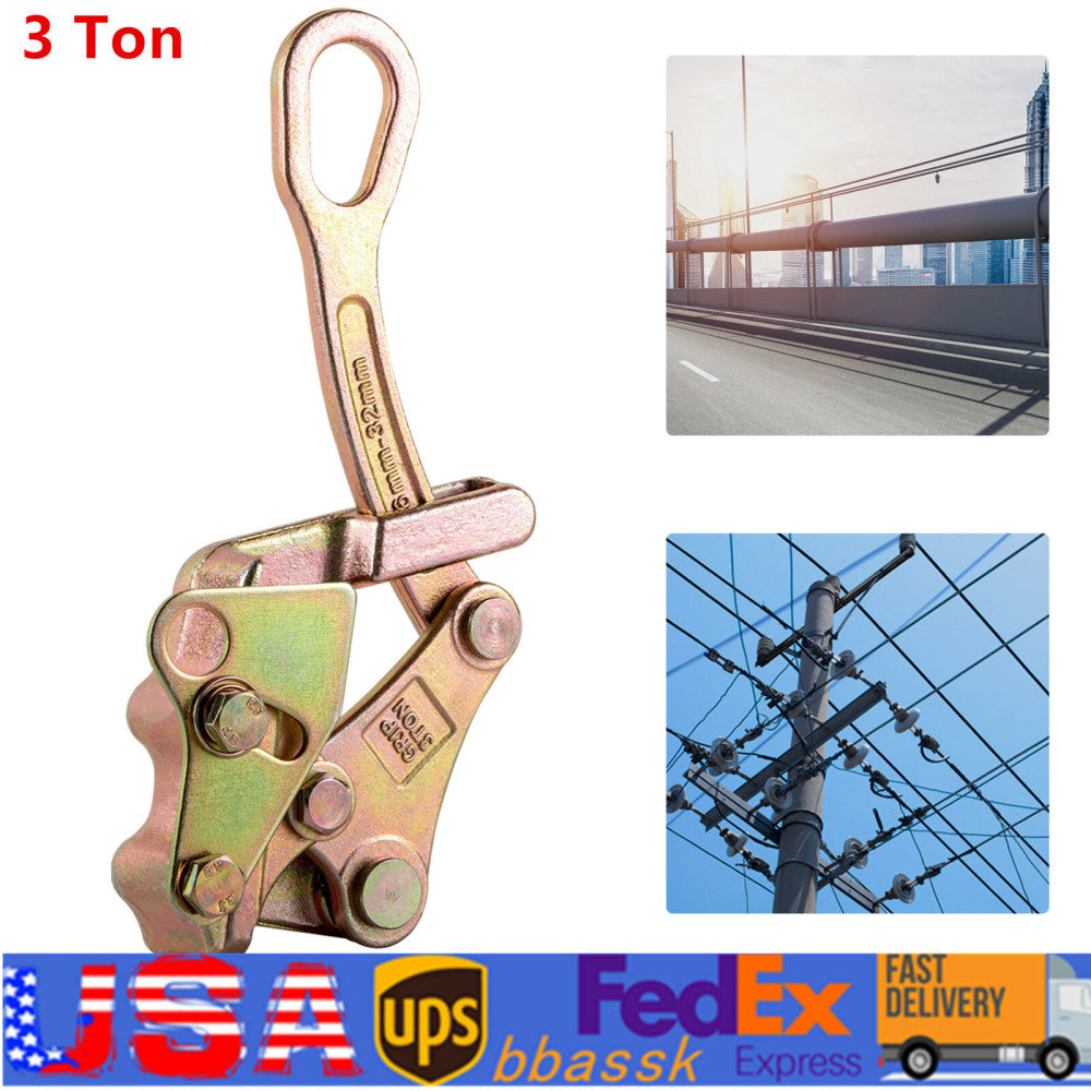 3 Ton Multifunctional Cable Wire Rope Haven Grip Hand Pulling Puller Alloy Steel
