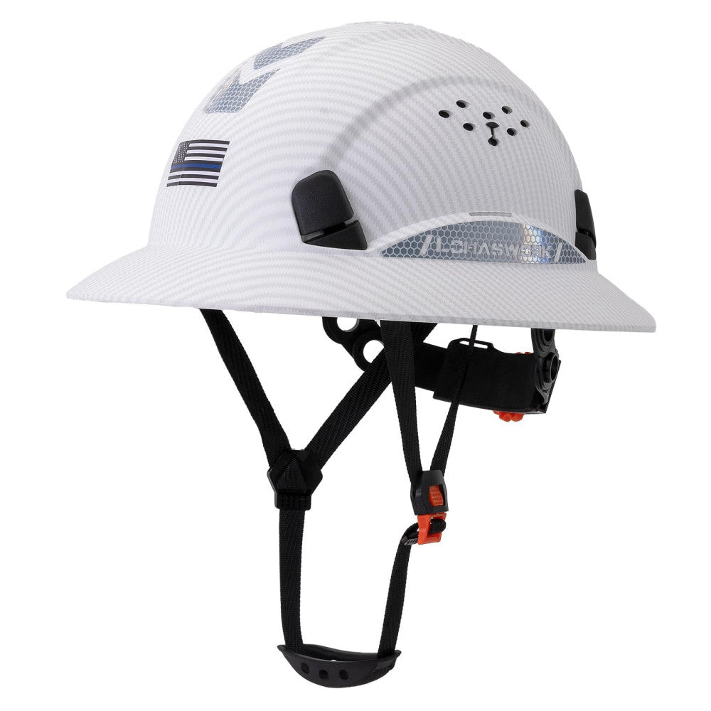 LOHASWORK Full Brim Hard Hat Construction OSHA Approved Vented Hard Hat Casco...