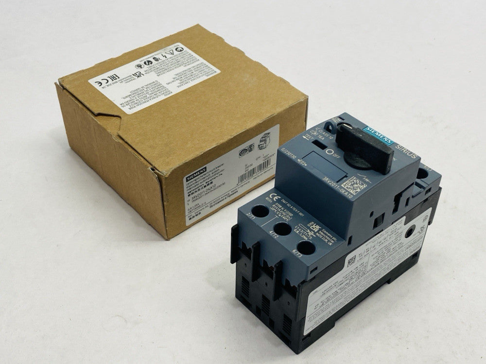 Siemens 3RV2011-0KA10 Circuit Breaker Class 10 0.9-1.25A 3-Pole