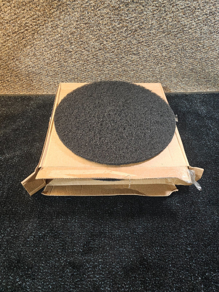 (QTY 5) Americo 400120 Stripping Pads, 20-inch Diameter, Black, Polyester Fiber
