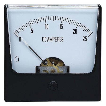 Zoro Select 12G419 Analog Panel Meter,Dc Current,0-25 Dc A