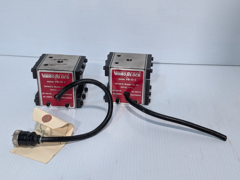 Lot of 2 Russell VB-12C VibroBlock Vibrator, 115v, 60Hz, .50A